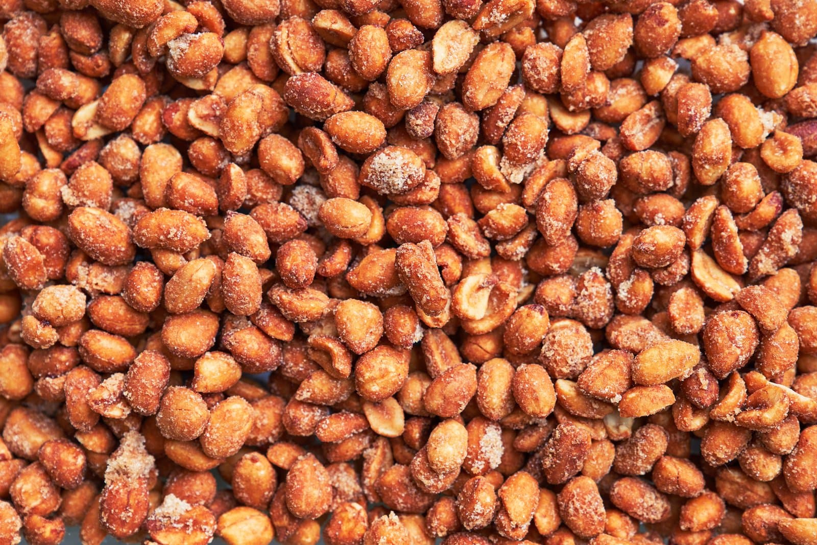 Premium peanuts being prepared